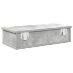 Casa si Gradina - Mobilier - Biblioteci si rafturi - Rafturi - Raft de perete cu sertare Gri beton 60x25x15 cm Lemn prelucrat - Infinity.ro