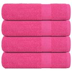 Casa si Gradina - Textile si covoare - Textile baie - Prosoape - Prosoape de dus 4 buc Roz 70x140 cm 360 g/m² 100% bumbac - Infinity.ro