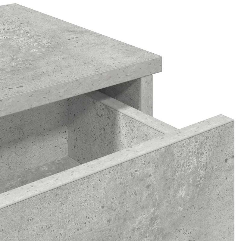 Casa si Gradina - Mobilier - Biblioteci si rafturi - Rafturi - Raft de perete cu sertare Gri beton 60x25x15 cm Lemn prelucrat - Infinity.ro
