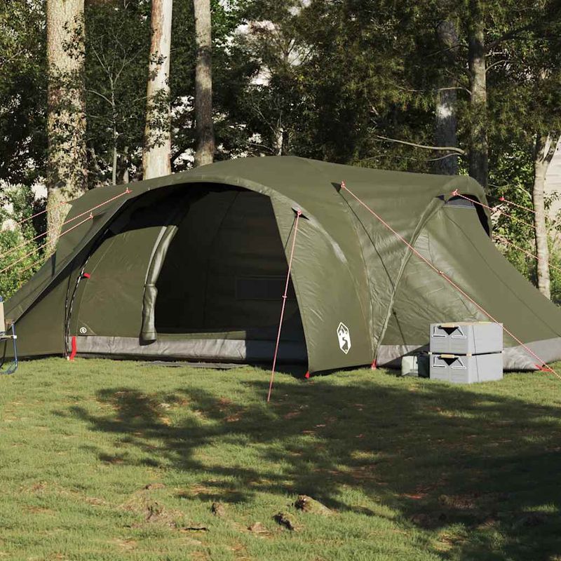 Sport si Outdoor - Camping - Corturi camping - Cort de familie cupola 494x370x190 cm verde masliniu impermeabil - Infinity.ro