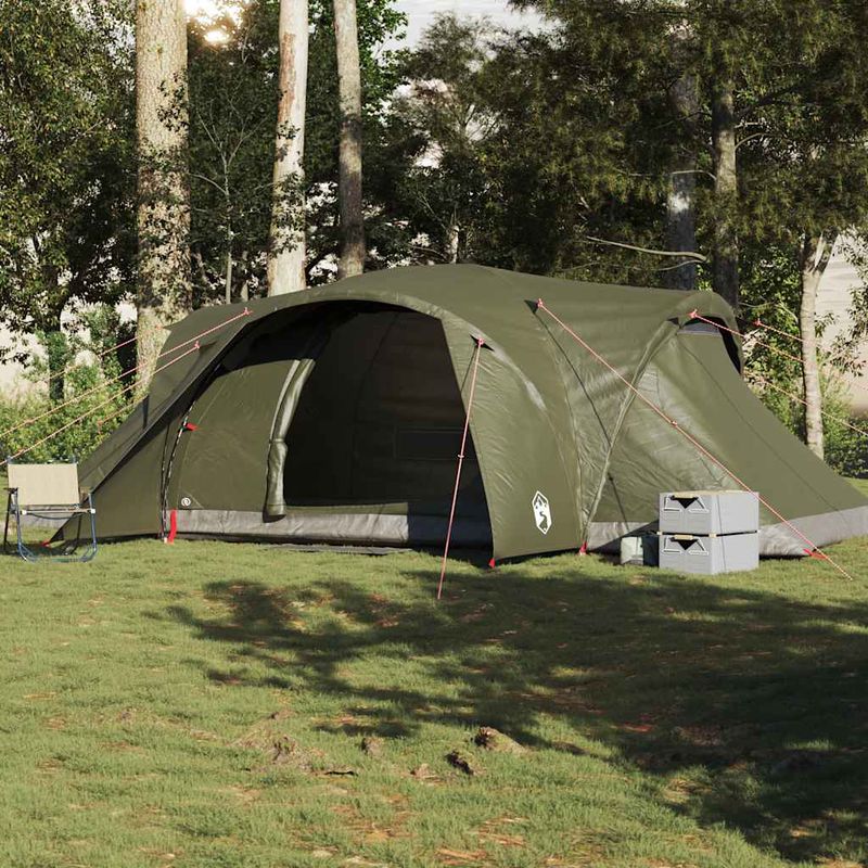 Sport si Outdoor - Camping - Corturi camping - Cort de familie cupola 494x370x190 cm verde masliniu impermeabil - Infinity.ro