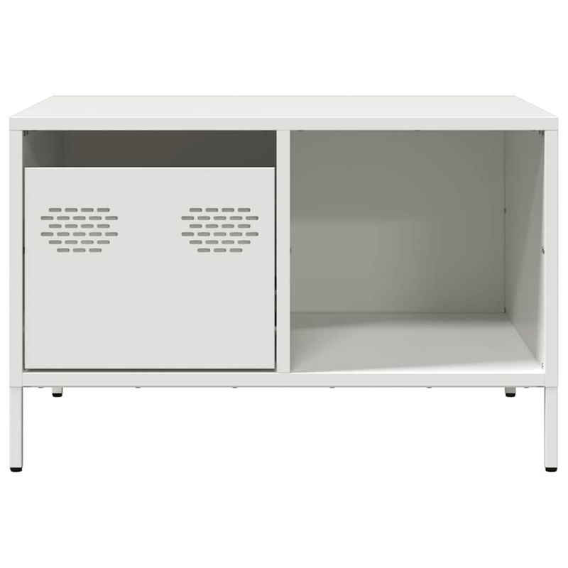 Casa si Gradina - Mobilier - Mese si birouri - Masute de cafea - Masuta de cafea, alb, 68,5x50x43,5 cm, otel laminat la rece - Infinity.ro