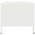Casa si Gradina - Mobilier - Mese si birouri - Masute de cafea - Masuta de cafea, alb, 68,5x50x43,5 cm, otel laminat la rece - Infinity.ro