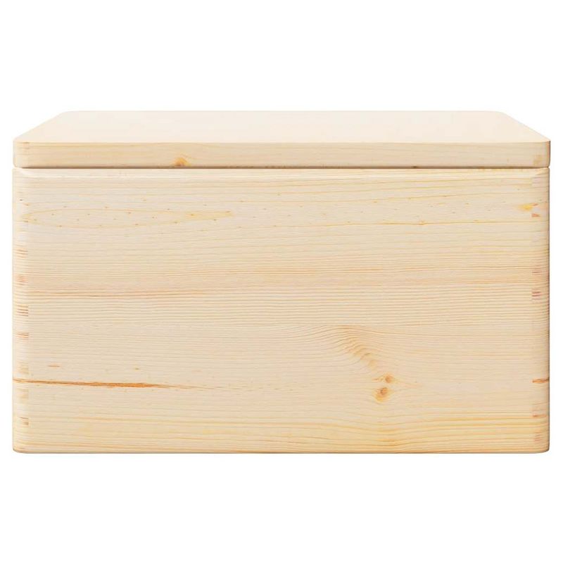 Casa si Gradina - Mobilier - Organizare si depozitare - Cutii depozitare - Cutie din lemn cu capac și mânere 40x30x23 cm din lemn masiv de pin - Infinity.ro