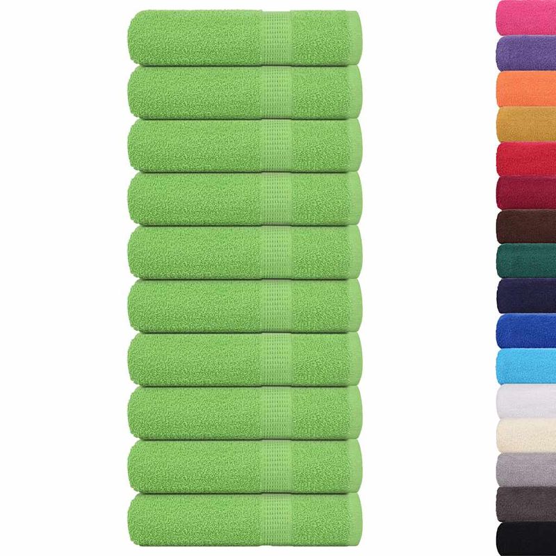 Casa si Gradina - Textile si covoare - Textile baie - Prosoape - Prosoape de dus 10 buc Verde mar 70x140 cm 360 g/m² 100% bumbac - Infinity.ro