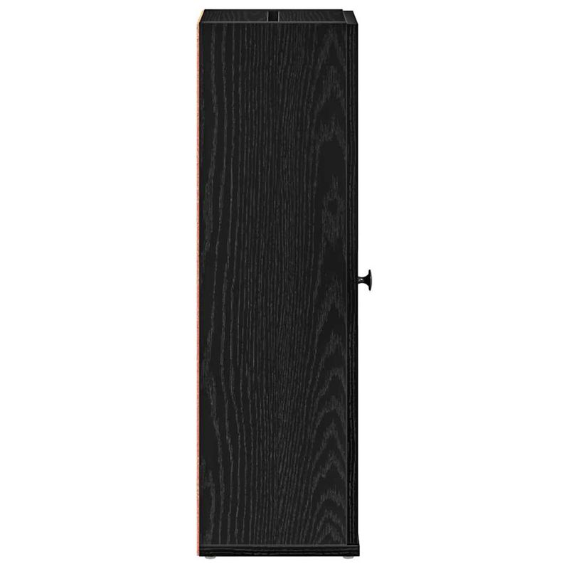 Casa si Gradina - Mobilier - Mobilier baie - Comode baie - Dulap de baie cu suport role, negru, 20,5x22x72 cm - Infinity.ro