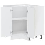 Casa si Gradina - Mobilier - Comode si corpuri - Corpuri bucatarie - Dulap de baza pentru colt de bucatarie „Lucca” gri beton Lemn - Infinity.ro