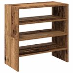 Casa si Gradina - Mobilier - Organizare si depozitare - Organizator incaltaminte - Rafturi pentru pantofi 2 buc Lemn vechi stivuibil 60x30x30,5 cm - Infinity.ro