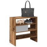 Casa si Gradina - Mobilier - Organizare si depozitare - Organizator incaltaminte - Rafturi pentru pantofi 2 buc Lemn vechi stivuibil 60x30x30,5 cm - Infinity.ro