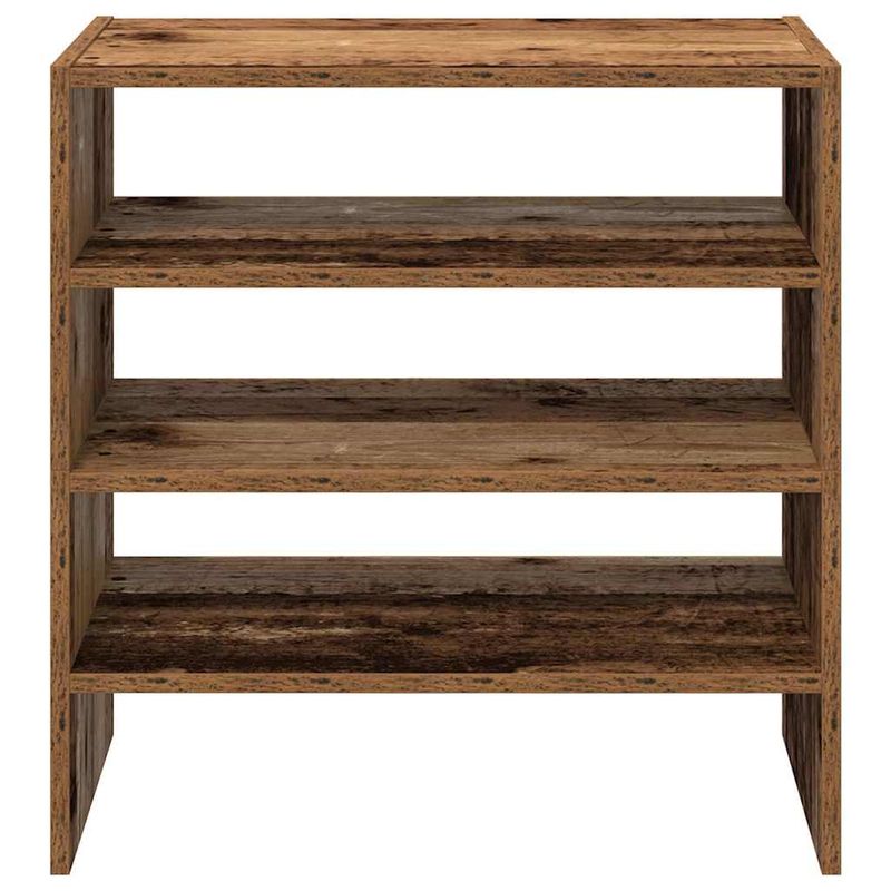 Casa si Gradina - Mobilier - Organizare si depozitare - Organizator incaltaminte - Rafturi pentru pantofi 2 buc Lemn vechi stivuibil 60x30x30,5 cm - Infinity.ro