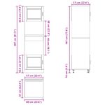 Casa si Gradina - Mobilier - Comode si corpuri - Corpuri bucatarie - Dulapuri pentru cuptor 2 buc Porto alb lucios lemn prelucrat - Infinity.ro