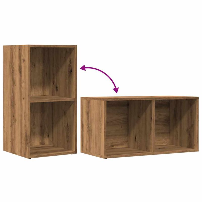 Casa si Gradina - Mobilier - Organizare si depozitare - Cutii depozitare - Cutie depozitare, stejar artizanal 69,5x34x36 cm lemn prelucrat - Infinity.ro