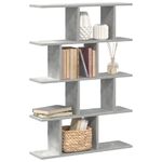 Casa si Gradina - Mobilier - Biblioteci si rafturi - Rafturi - Raft cubic perete cu 12 compartimente gri beton lemn prelucrat - Infinity.ro