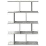 Casa si Gradina - Mobilier - Biblioteci si rafturi - Rafturi - Raft cubic perete cu 12 compartimente gri beton lemn prelucrat - Infinity.ro