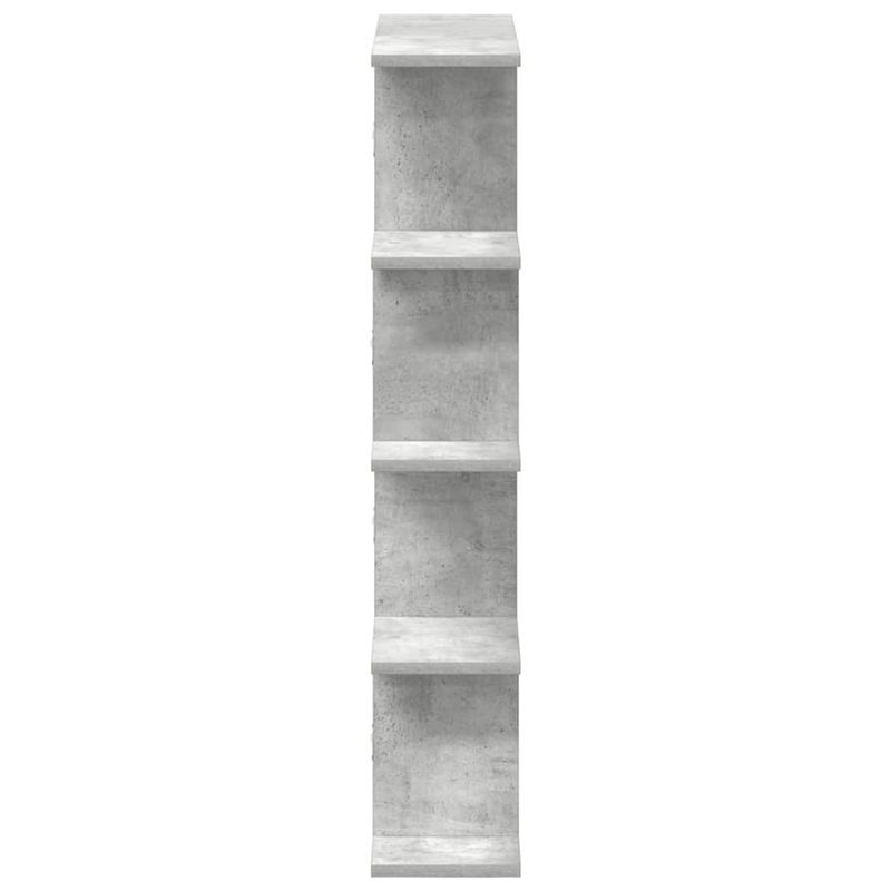 Casa si Gradina - Mobilier - Biblioteci si rafturi - Rafturi - Raft cubic perete cu 12 compartimente gri beton lemn prelucrat - Infinity.ro