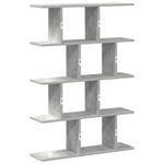 Casa si Gradina - Mobilier - Biblioteci si rafturi - Rafturi - Raft cubic perete cu 12 compartimente gri beton lemn prelucrat - Infinity.ro