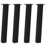 Casa si Gradina - Mobilier - Feronerie si accesorii mobila - Picioare masuta de cafea 4 buc Negru 72 cm Otel, mărime 72 cm (80 mm) - Infinity.ro