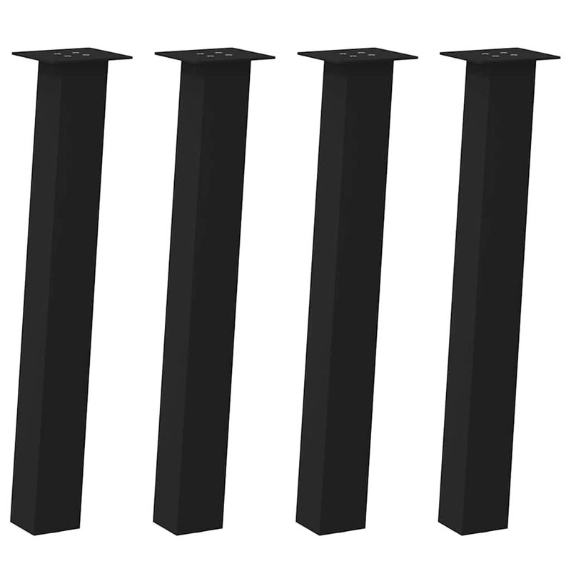 Casa si Gradina - Mobilier - Feronerie si accesorii mobila - Picioare masuta de cafea 4 buc Negru 72 cm Otel, mărime 72 cm (80 mm) - Infinity.ro