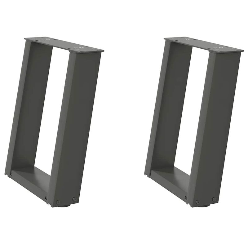 Casa si Gradina - Mobilier - Feronerie si accesorii mobila - Picioare pentru masuta cafea in forma de U 2 buc Antracit Otel - Infinity.ro