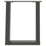 Casa si Gradina - Mobilier - Feronerie si accesorii mobila - Picioare pentru masuta cafea in forma de U 2 buc Antracit Otel - Infinity.ro