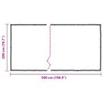 Casa si Gradina - Gradina si terasa - Umbrele si pavilioane - Pavilioane - Prelata transparenta cu ochiuri 2x5 m polietilena - Infinity.ro