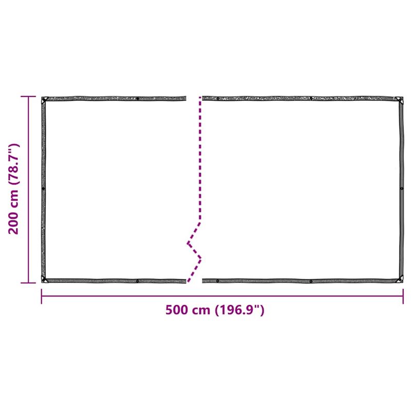 Casa si Gradina - Gradina si terasa - Umbrele si pavilioane - Pavilioane - Prelata transparenta cu ochiuri 2x5 m polietilena - Infinity.ro