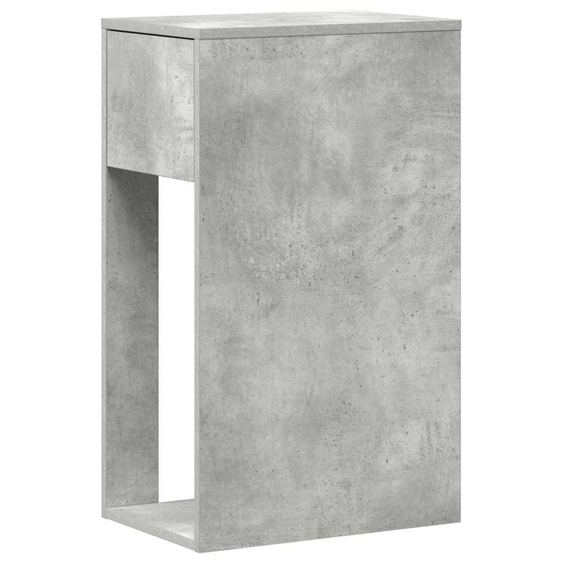 Casa si Gradina - Mobilier - Mese si birouri - Birouri - Suport turn computer cu sertar gri beton 30x44x74 cm - Infinity.ro