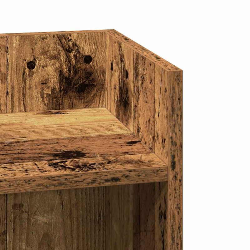 Casa si Gradina - Mobilier - Mese si birouri - Mese living - Masa laterala cu raft lemn vechi 25,5x27x60 cm - Infinity.ro