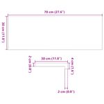 Casa si Gradina - Constructii - Scari si accesorii interioare - Accesorii scari interioare - Trepte de scara 20 buc maro deschis lemn masiv de stejar, mărime 70x30x2 cm - Infinity.ro