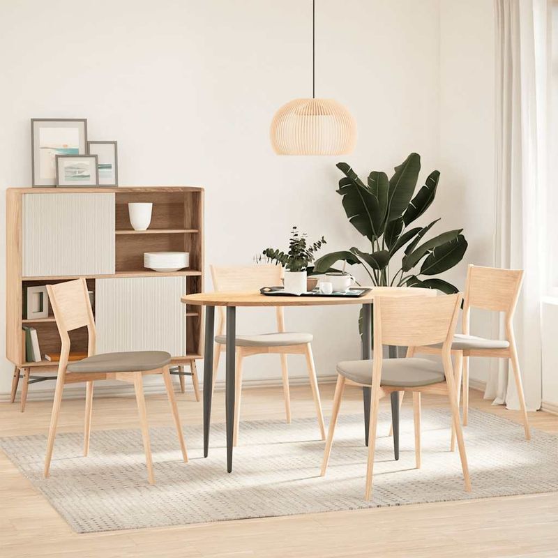 Casa si Gradina - Constructii - Lemn constructii - Placi lemn - Blat de masa 120x60x2 cm lemn masiv de stejar oval - Infinity.ro