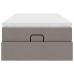 Casa si Gradina - Mobilier - Paturi si accesorii - Paturi - Cadru de pat otoman cu saltea Taupe 90x190cm Material - Infinity.ro
