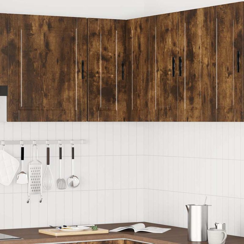 Casa si Gradina - Mobilier - Comode si corpuri - Corpuri bucatarie - Dulap de colt de bucatarie „Porto” din lemn de stejar afumat - Infinity.ro