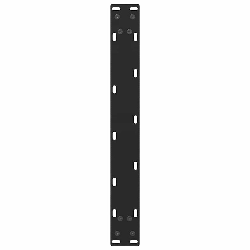 Casa si Gradina - Mobilier - Feronerie si accesorii mobila - Picioare masuta de cafea Negru 2 buc 60x(42-43) cm Otel - Infinity.ro