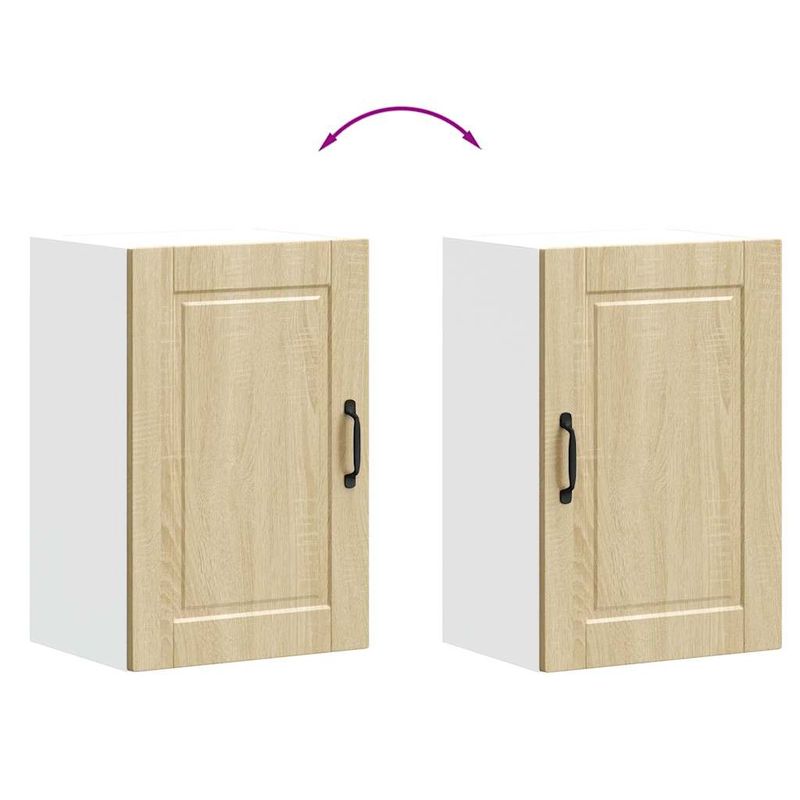 Casa si Gradina - Mobilier - Comode si corpuri - Corpuri bucatarie - Dulap de bucatarie "Porto" din lemn de stejar sonoma, model 1x dulap de perete (1 ușă), mărime 40x31x60 cm - Infinity.ro