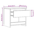 Casa si Gradina - Mobilier - Comode si corpuri - Noptiere - Noptiere 2 buc Stejar Artisan 40x30x39 cm Lemn prelucrat - Infinity.ro