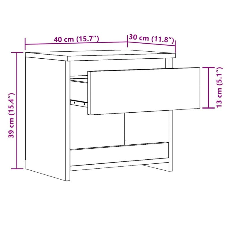 Casa si Gradina - Mobilier - Comode si corpuri - Noptiere - Noptiere 2 buc Stejar Artisan 40x30x39 cm Lemn prelucrat - Infinity.ro
