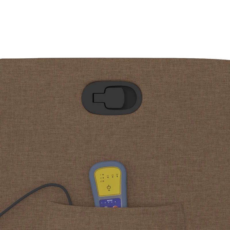 Ingrijire personala si Cosmetice - Sanatate si wellness - Articole wellness - Fotolii de masaj - Fotoliu de masaj rabatabil cu ridicare, maro, textil - Infinity.ro