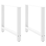Casa si Gradina - Mobilier - Feronerie si accesorii mobila - Picioare masuta de cafea alb 2 buc 90x(72-73) cm otel - Infinity.ro