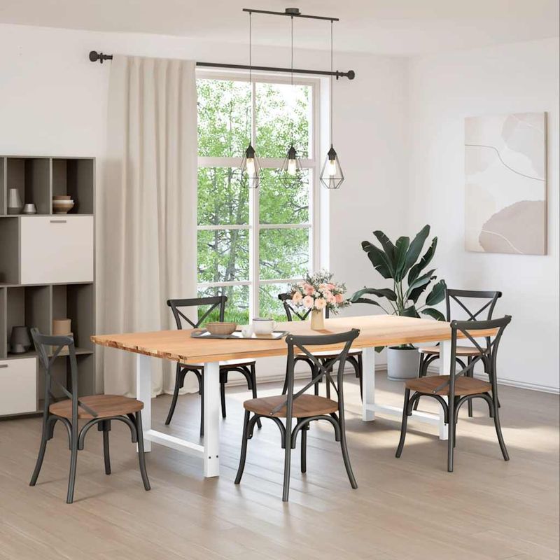Casa si Gradina - Mobilier - Feronerie si accesorii mobila - Picioare masuta de cafea alb 2 buc 90x(72-73) cm otel - Infinity.ro