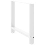 Casa si Gradina - Mobilier - Feronerie si accesorii mobila - Picioare masuta de cafea alb 2 buc 90x(72-73) cm otel - Infinity.ro
