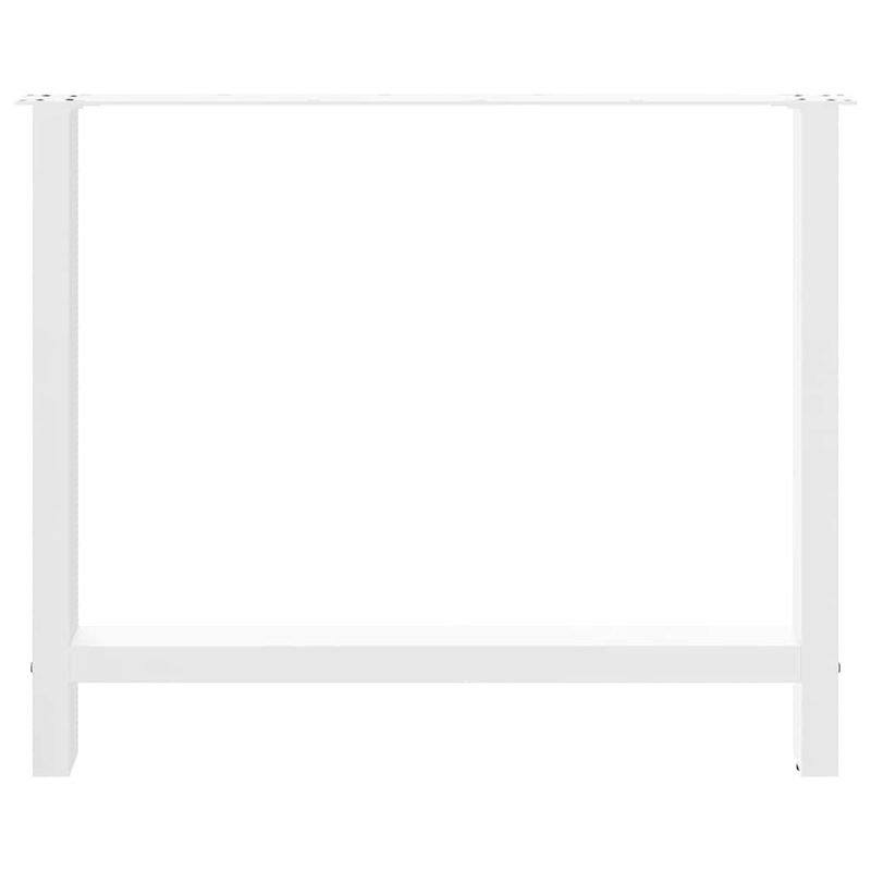 Casa si Gradina - Mobilier - Feronerie si accesorii mobila - Picioare masuta de cafea alb 2 buc 90x(72-73) cm otel - Infinity.ro