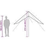 Sport si Outdoor - Camping - Copertine si adaposturi - Prelata de camping verde masliniu, 438x376x212 cm, impermeabila - Infinity.ro