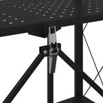 Casa si Gradina - Constructii - Depozitare, transport si protectie - Accesorii echipamente pentru transport si ridicat - Raft de depozitare pe roti negru 71x34x88 cm otel - Infinity.ro