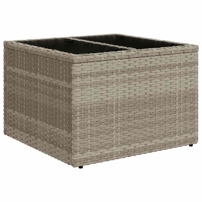 Casa si Gradina - Gradina si terasa - Mobilier exterior - Seturi mobila gradina - Set mobilier de gradina cu perne, 8 piese gri deschis poliratan - Infinity.ro