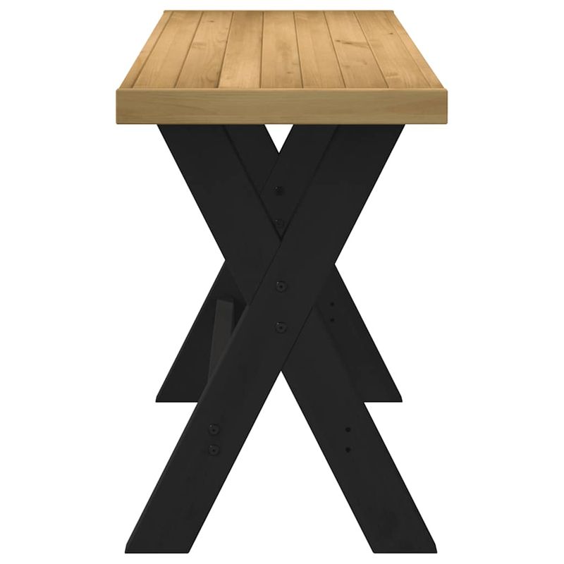 Casa si Gradina - Mobilier - Mese si birouri - Birouri - Birou NOAIN Picioare in forma X 120x50x75 cm lemn masiv de pin - Infinity.ro