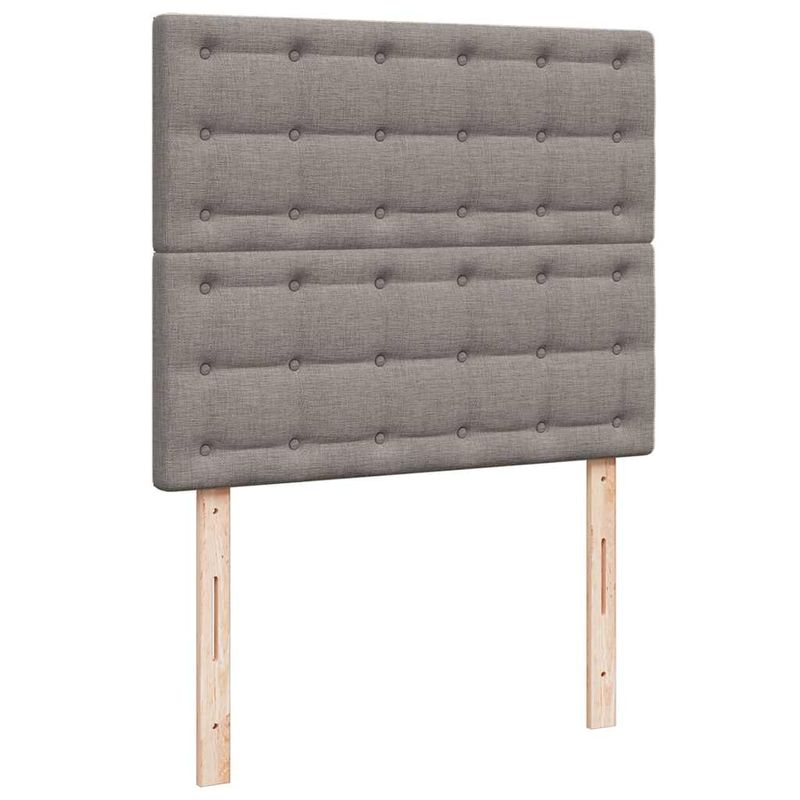 Casa si Gradina - Mobilier - Paturi si accesorii - Paturi - Cadru de pat otoman cu saltea Taupe 120x200cm Material - Infinity.ro