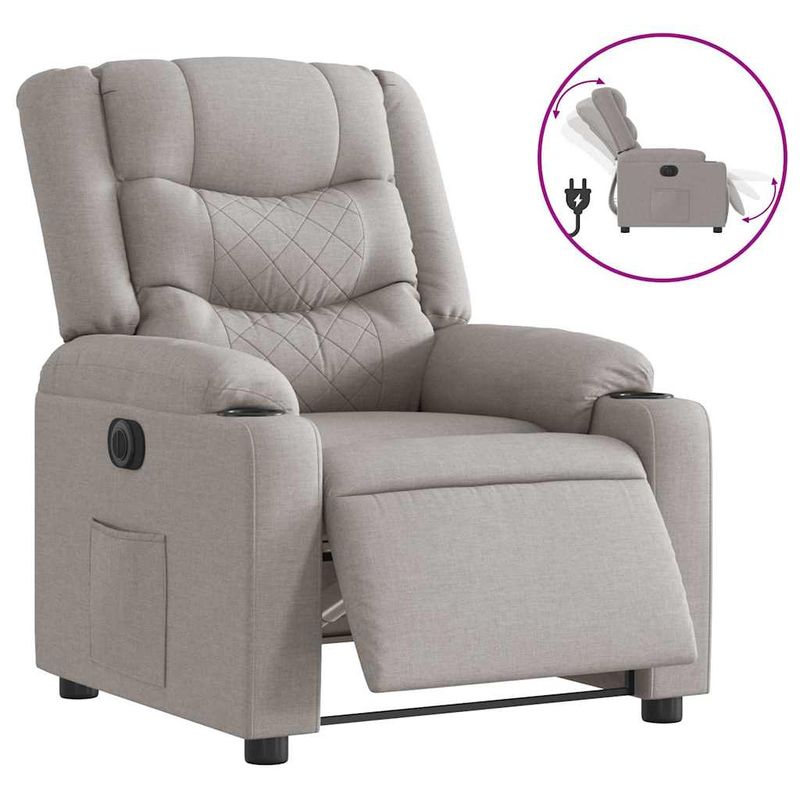 Casa si Gradina - Mobilier - Scaune si fotolii - Fotolii - Fotoliu reclinabil electric Cloud Grey Fabric - Infinity.ro