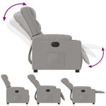 Casa si Gradina - Mobilier - Scaune si fotolii - Fotolii - Fotoliu reclinabil electric Cloud Grey Fabric - Infinity.ro