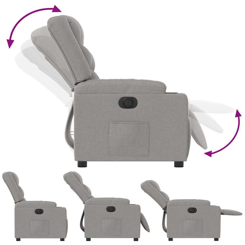 Casa si Gradina - Mobilier - Scaune si fotolii - Fotolii - Fotoliu reclinabil electric Cloud Grey Fabric - Infinity.ro