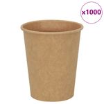 Casa si Gradina - Bucatarie si vesela - Cani si pahare - Cani si cesti - Cesti de cafea din hartie 1000 buc 8oz 200ml maro - Infinity.ro
